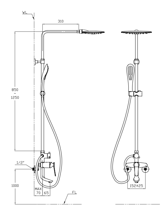 Sen tắm cây nóng lạnh SNN 1351K