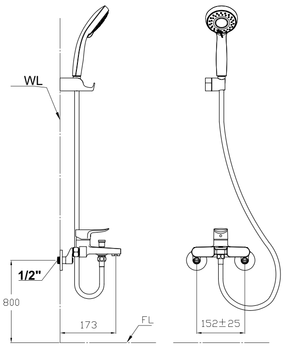 Sen tắm nóng lạnh SNT 1876