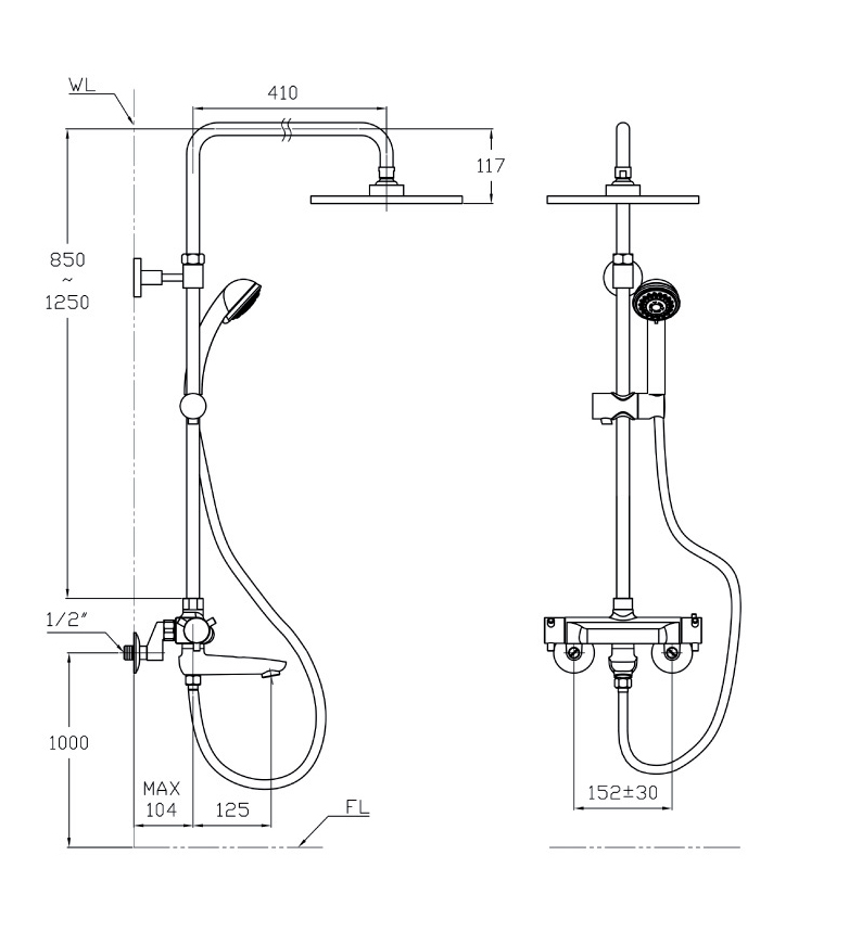 Sen tắm cây nhiệt độ AM 9126