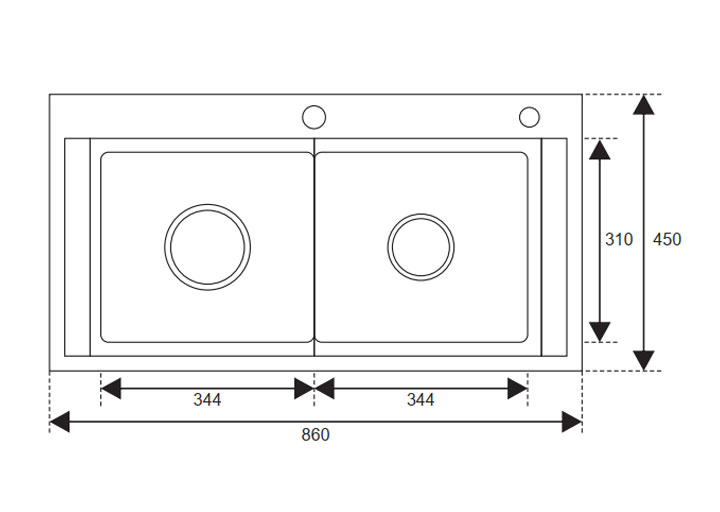 Chậu rửa bát thủ công cao cấp AM8585N
