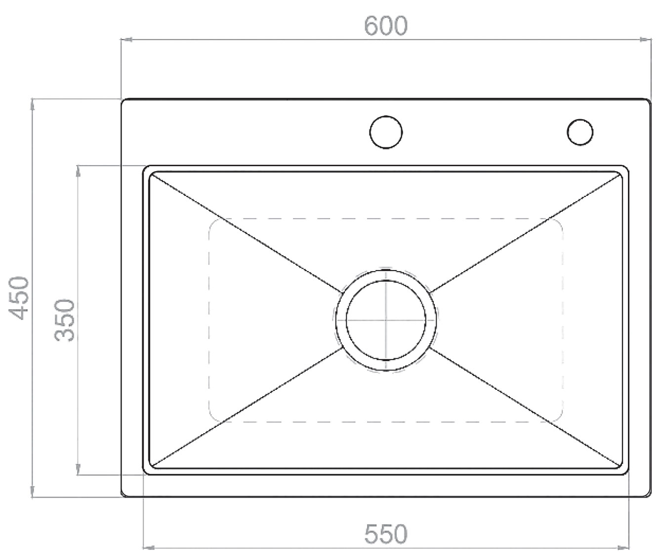 Chậu rửa bát Inox 304 DS6045