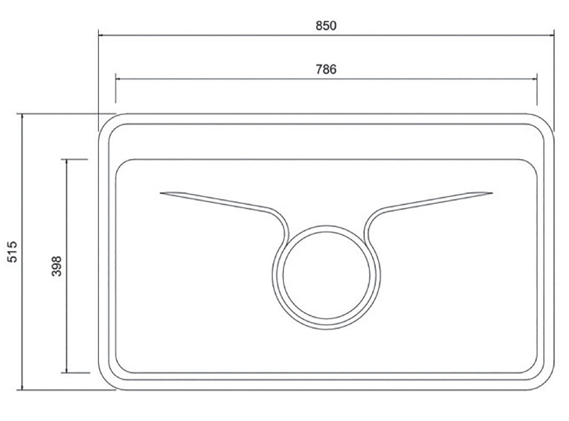 Chậu rửa bát Inox 304 DS8500