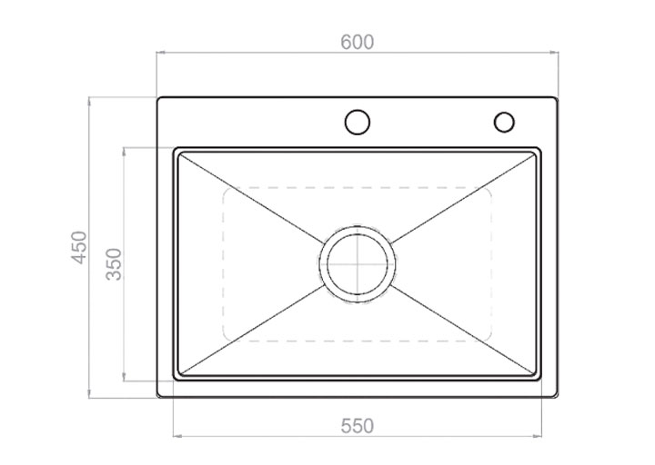 Chậu rửa bát Inox 304 DS6045
