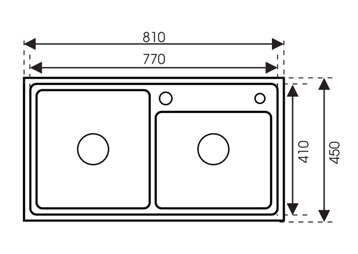 Chậu rửa bát thủ công cao cấp SUS304