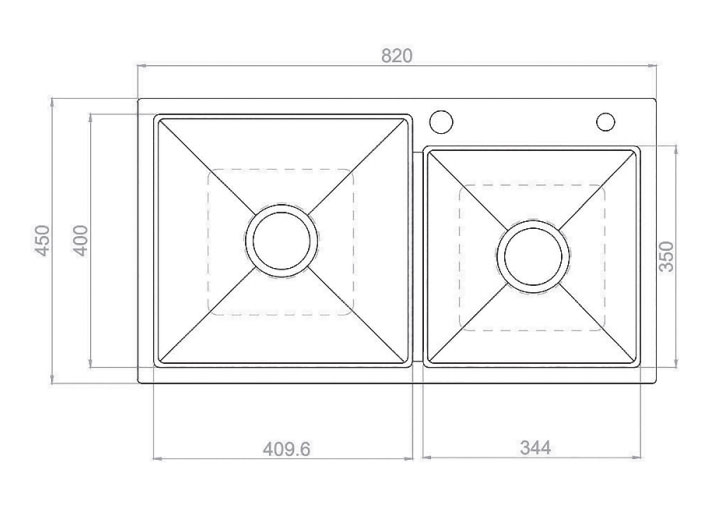 Chậu rửa bát Inox 304 DS8235