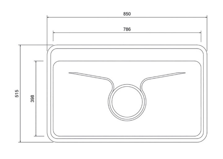 Chậu rửa bát Inox 304 DS8500