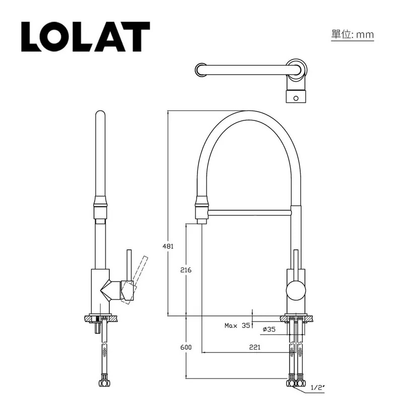 Vòi bếp nóng lạnh KNN 1777