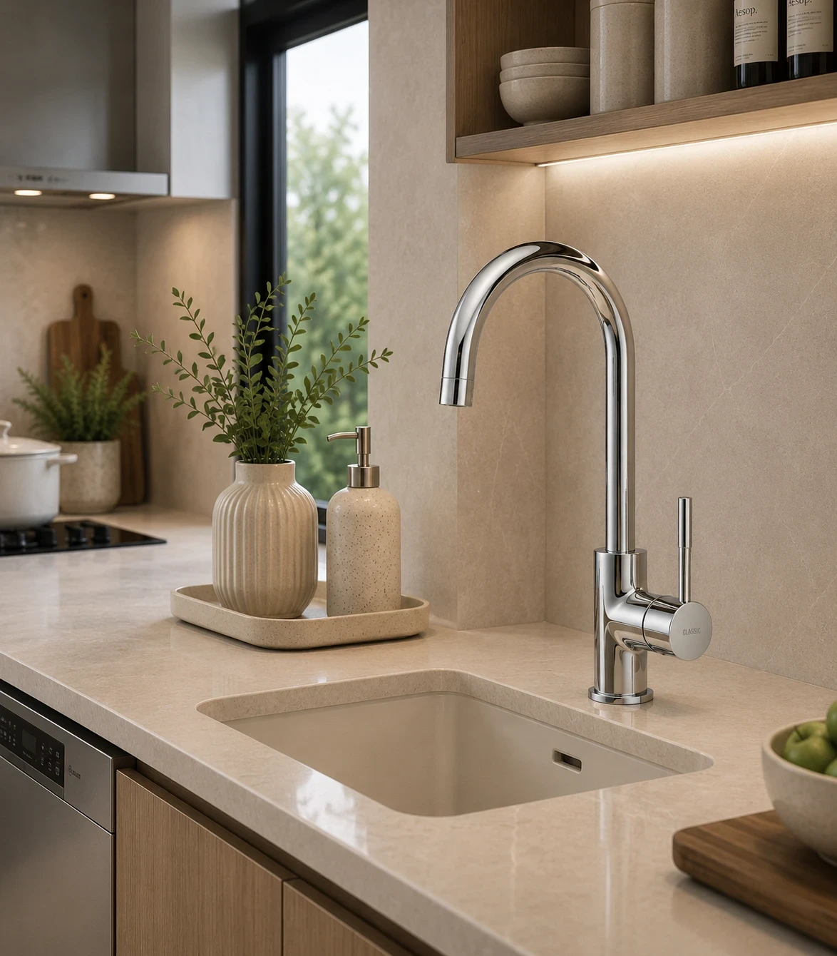 Vòi bếp nóng lạnh KNX1279