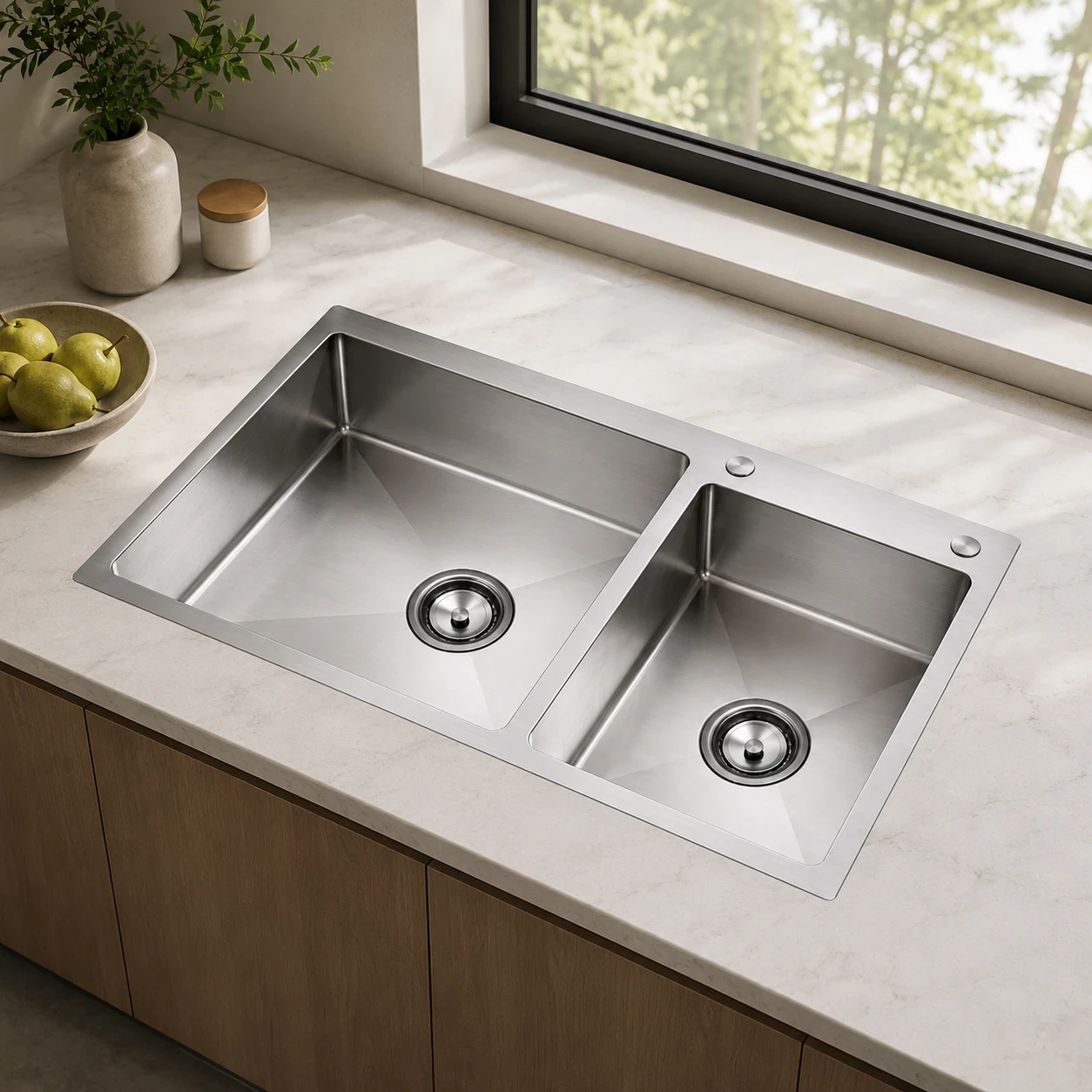 Chậu rửa bát thủ công cao cấp AM8282N