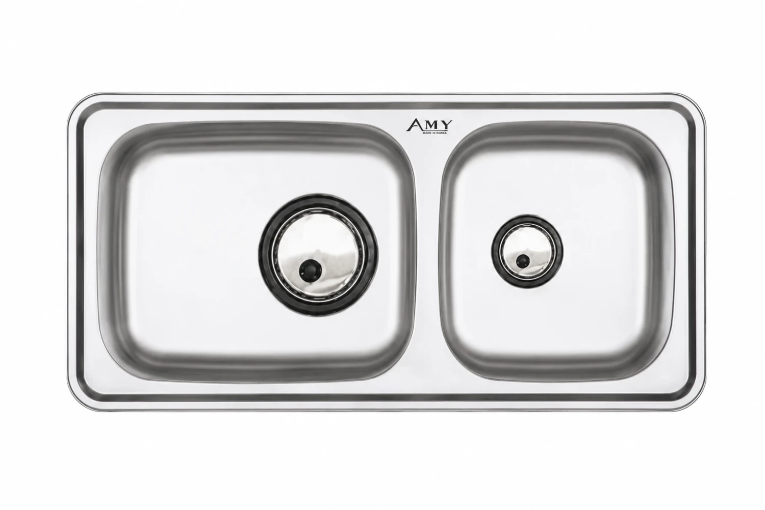 Chậu rửa 2 hố lệch dương vành AM 1000
