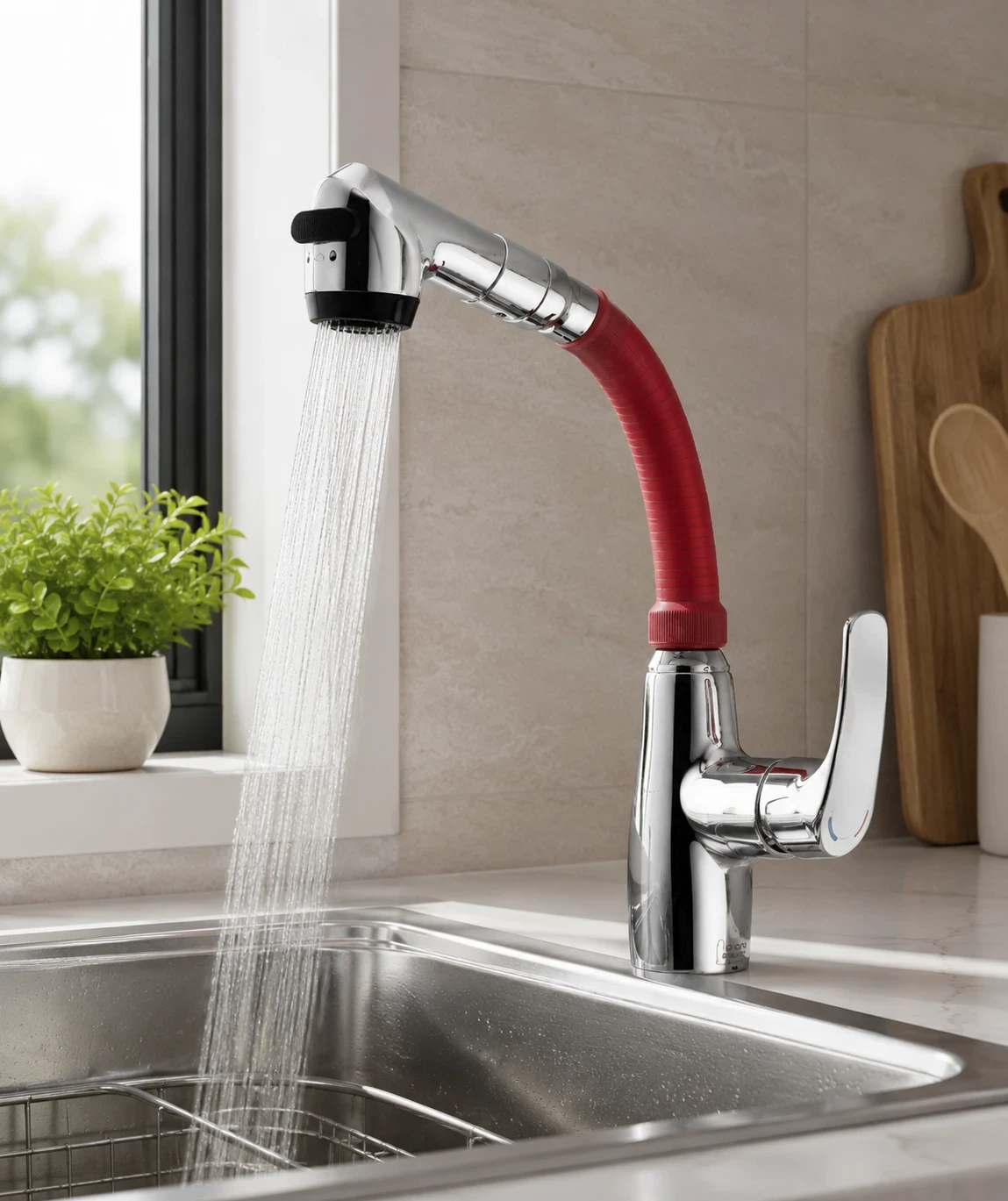 Vòi bếp nóng lạnh AM6006-R