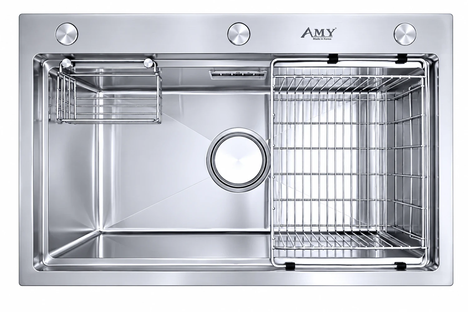 Chậu rửa Inox 1 hố đại AM 8270B