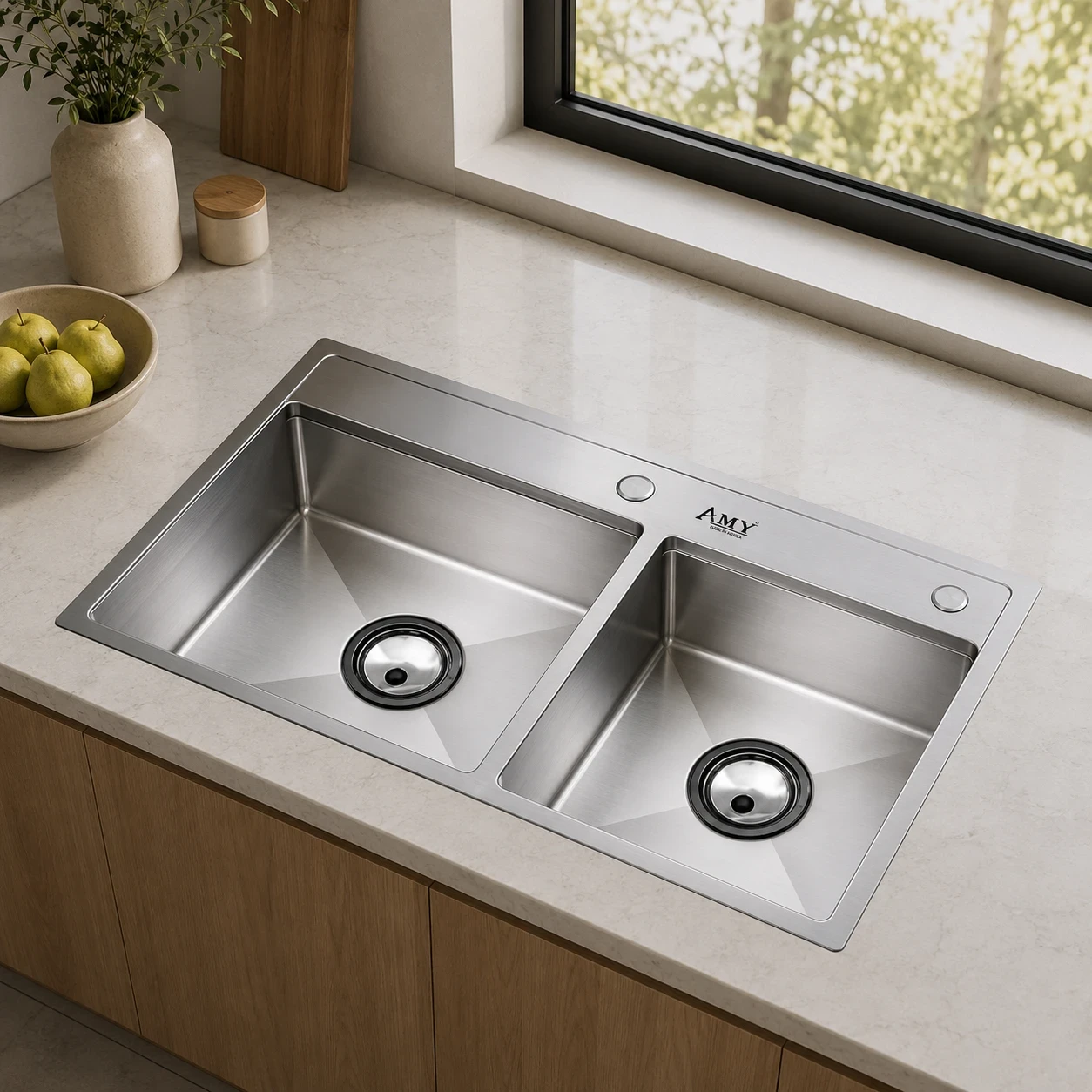 Chậu rửa bát thủ công cao cấp AM8686N