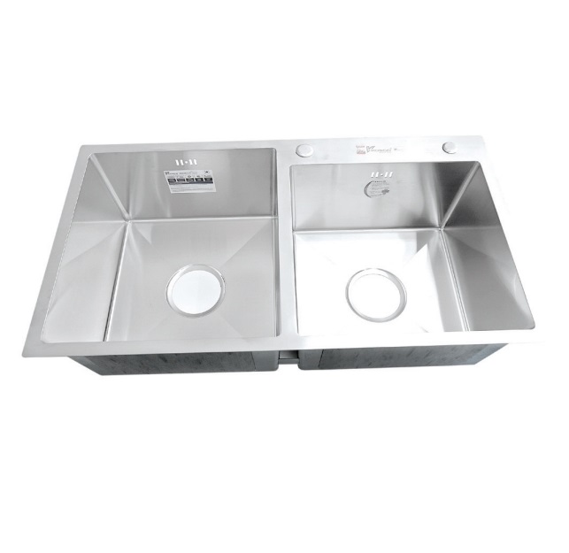 Chậu rửa Inox 2 hố lệch CO 8847