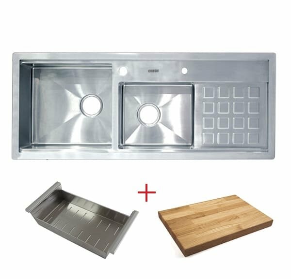 Chậu rửa bát thủ công cao cấp SUS 304 DS12048R