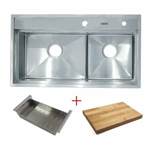 Chậu rửa bát thủ công cao cấp SUS 304 DS8648