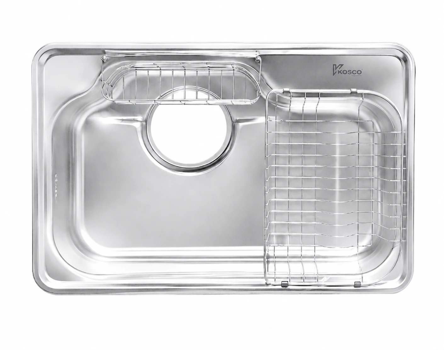 Chậu rửa inox 1 hố đại CO 7515
