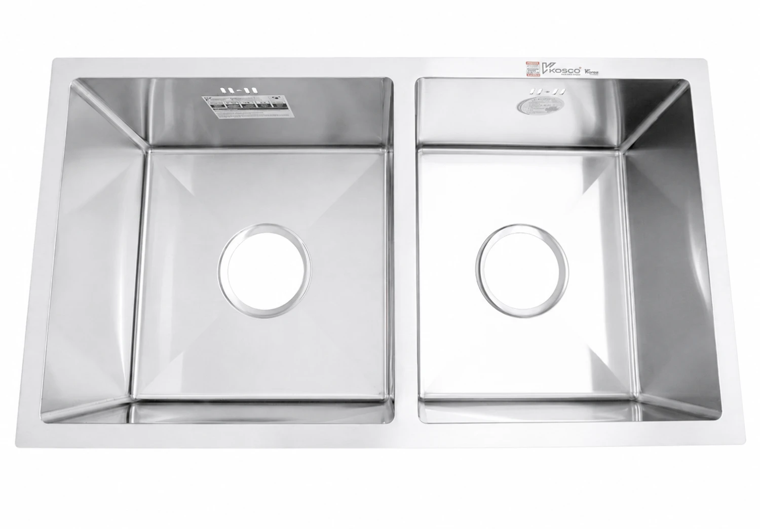 Chậu rửa inox 2 hố âm bàn CO 8245